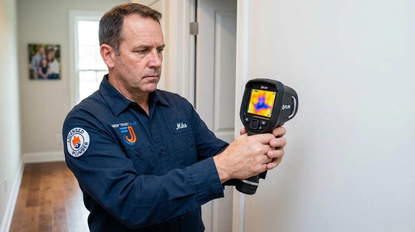 Thermal imaging leak detection by Johns Plumbing LLC in Helmetta